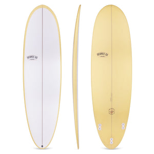 6'10" Poacher Reverse Cutlap Yellow Resin Tint with Darkwood Stringer (Poly)