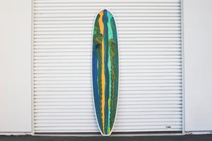 9' Ultimate Longboard Surfboard Rainbow Oside Abstract (Poly)