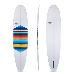 10' Ultimate Longboard with Mexican Blanket Inlay (Poly)