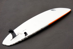 8' Ultimate Longboard Surfboard Orange Camo (Hybrid Epoxy Softtop)