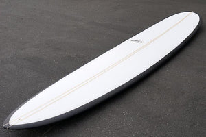 10'2" Wedge Noserider Black Rail Fiberglass Longboard Surfboard (Poly)