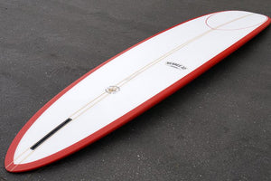 9'2" Wedge Noserider Red Rail Longboard Surfboard (Poly)